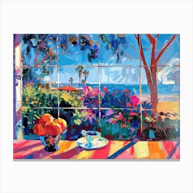Perth From The Window View Painting 1 Canvas Print
