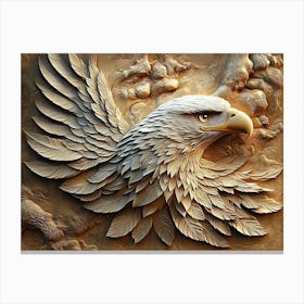 Eagle Carving 1 Canvas Print