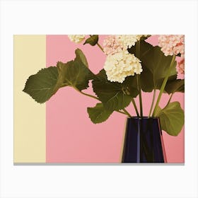 Hydrangeas In A Vase Canvas Print