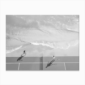 Tennis On The Beach Canvas Print