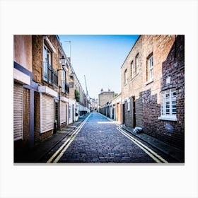 Empty Street Of London // Travel Photography Canvas Print