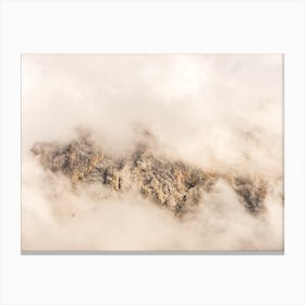 Clouds And Mountains In Austria Canvas Print