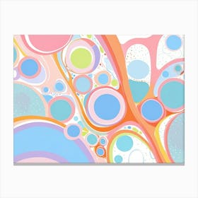 Abstract Bubbles Canvas Print