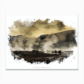 El Tatio Geysers, Norte Grande, Chile Canvas Print