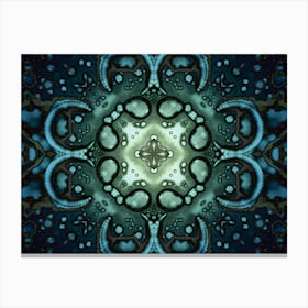 Abstraction Watercolor Blue Canvas Print
