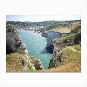 Spectacular Cliffs Of Etretat Canvas Print