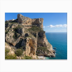 Cliffs on the Mediterranean coast, Morro Falquí Canvas Print