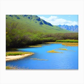 River In The Mountains 10 Canvas Print