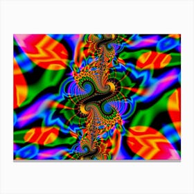 Abstract Fractal Artwork Colorful Canvas Print
