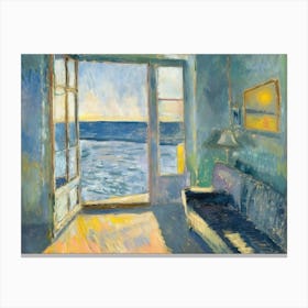 Seabound Beauty Painting Inspired By Paul Cezanne Canvas Print