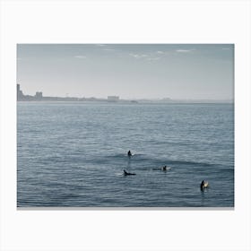 Early Morning Surfers Bliss Canvas Print