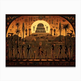 Egyptian Scene Canvas Print