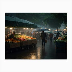 Ai Farmers Market 013102 Canvas Print