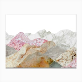 Misty Mountain Landscape Art Print Leinwandbild