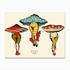 Mushroom Babes Canvas Print