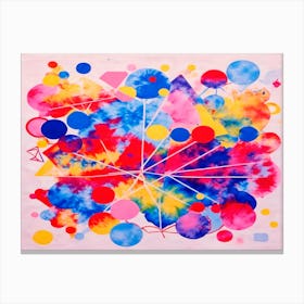 Tie Dye Abstract Colors Design Canvas Print