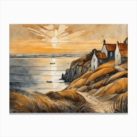 European Coastal Painting (131) Canvas Print