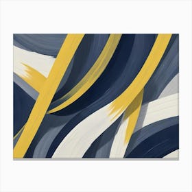 Abstract Background With Curved, Colorful Lines Canvas Print