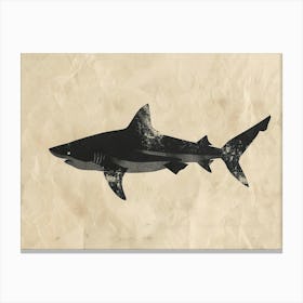 Carpet Shark Silhouette 7 Canvas Print