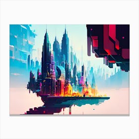 Futuristic Cityscape 24 Canvas Print