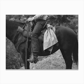 Untitled Photo, Possibly Related To Sheepherder On His Horse, Ouray County, Colorado By Russell Lee Canvas Print