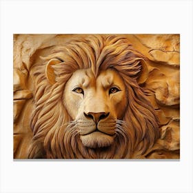 Lion Head 3 Canvas Print