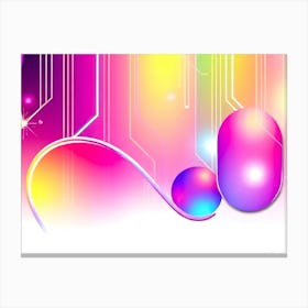 Abstract Color Forms Canvas Print