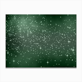 Summer Green Shining Star Background Canvas Print