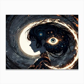 Eye Of The Moon Canvas Print