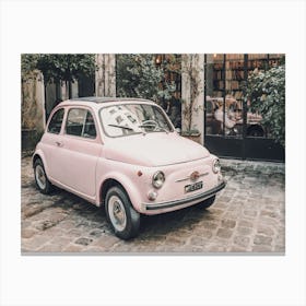 Pink Coupe Car Canvas Print
