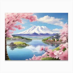 Cherry Blossoms In Japan 7 Canvas Print