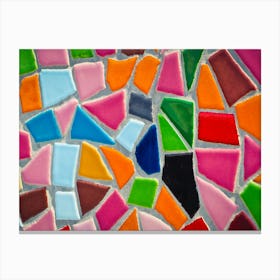 Mosaic Tile Background Canvas Print