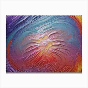 Abstract impasto Canvas Print