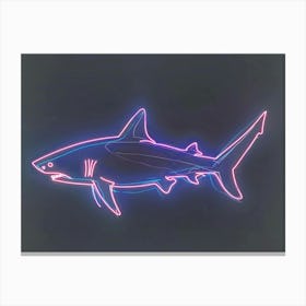 Neon Thresher Shark  4 Canvas Print