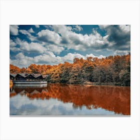 Autumn Lake Canvas Print