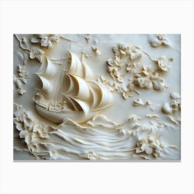 Beautiful 3d Relief 2 Canvas Print