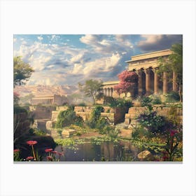 Egyptian Garden 2 Canvas Print