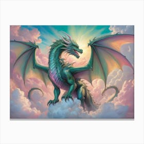 Dragon In The Sky 10 Canvas Print