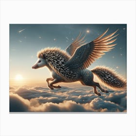 Hedgehogasus Wonder Canvas Print