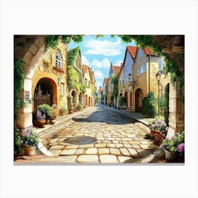 Old Street Canvas Print