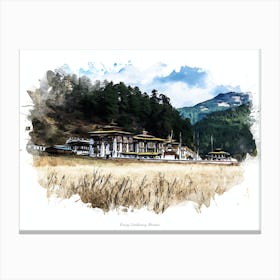 Kurjey Lhakhang, Bhutan Canvas Print