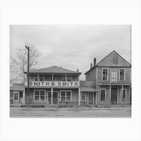 Buildings, Mound Bayou, Mississippi By Russell Lee Canvas Print