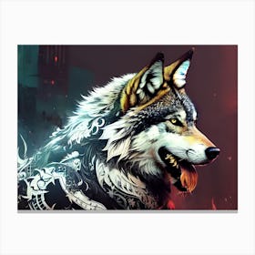 Wolf art 12 Canvas Print