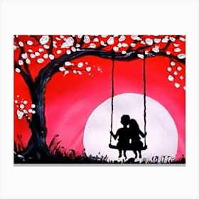 Valentine's Day Couple Canvas Print