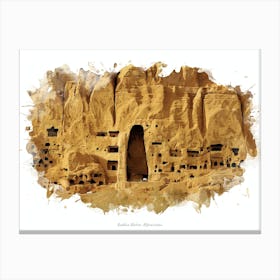 Buddha Niches, Afghanistan  Canvas Print