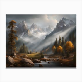 Majestic Mountains Canvas Print