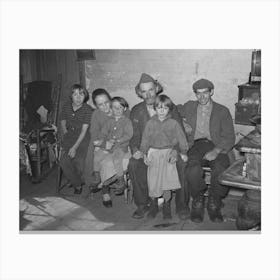 Family Of Fsa (Farm Security Administration) Client Living Near Bradford, Vermont, Orange County By Canvas Print