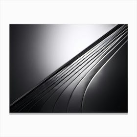 A Digital Render Illustrating An Abstract Design Made On A Metallic Alloy Sheet Catching The Indust (2) Canvas Print