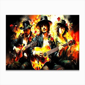 Hot Mariachi Band - Acoustic Trio Canvas Print
