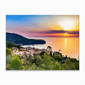 Sunset In Spain Canvas Print